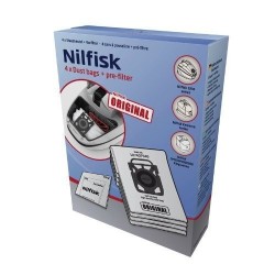 BOITE DE 4 SACS AVEC PRE-FILTRE POUR ASPIRATEUR NILFISK ADVANCE